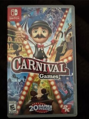 Carnival Games for Nintendo Switch - Colorful Arcade Fun (Blue, Red)